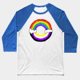 Rainbow enby Baseball T-Shirt